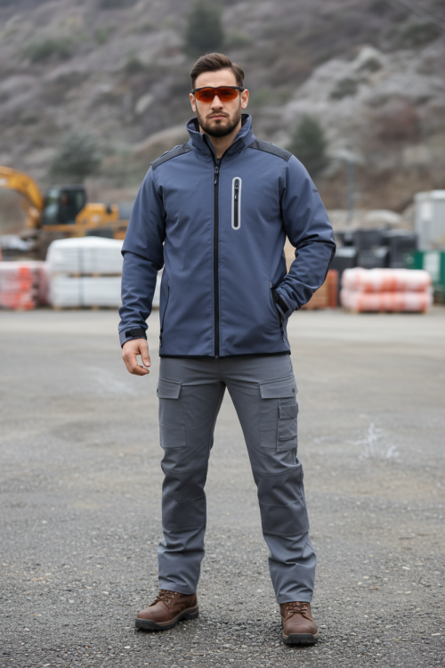 OEM Supply softshell work jacket Men's Jacket windproof waterproof workwear jacket