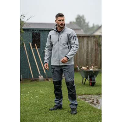OEM Supply Multi-PocketSoftshell Work Jacket with Windproof & Water Resistant workwear jacket
