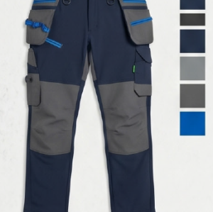 Flexible Stretch Mechanic Work Pants Multi Pockets Casual Work Trousers