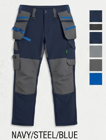 OEM 4 Way Stretch Work Pants Elastic Soft Comfortable Cargo Work Trousers
