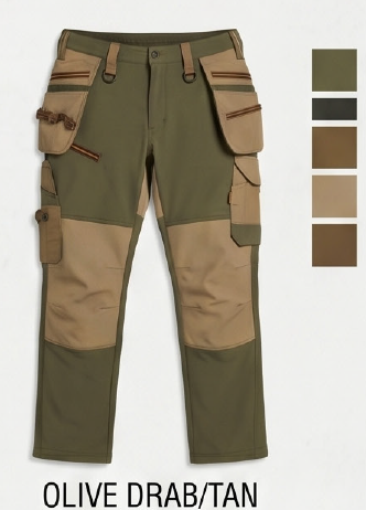 Spandex Stretch Construction Work Pants Durable Flexible Workwear Pants