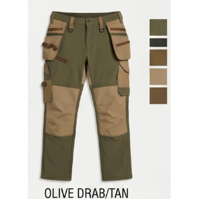 Spandex Stretch Construction Work Pants Durable Flexible Workwear Pants