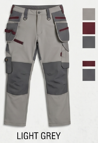 Flexible Stretch Mechanic Work Pants Multi Pockets Casual Work Trousers