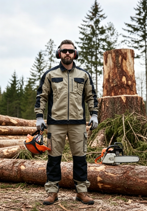 Custom Heavy-Duty Outdoor Workwear Uniform Set for construction