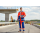 Fluorescent Orange industrial workwear Hi-Vis jacket HiVis Workwear for man custom garment factory