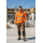 Fluorescent Orange industrial workwear Hi-Vis jacket HiVis Workwear for man custom garment factory