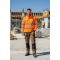 Fluorescent Orange industrial workwear Hi-Vis jacket HiVis Workwear for man custom garment factory