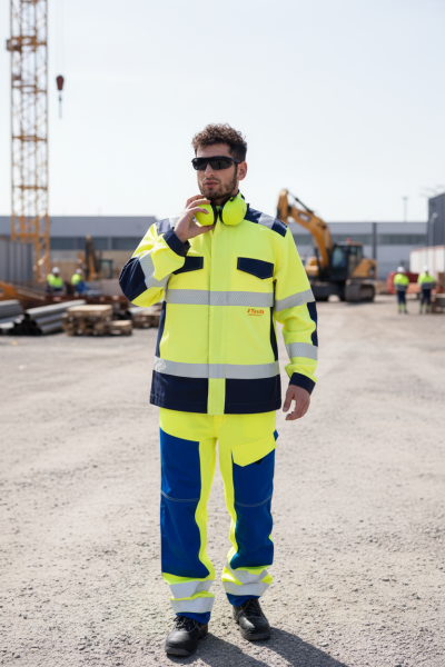 OEM Factory Supply Fluorescent industrial workwear Hi-Vis jacket HiVis Workwear for Construction