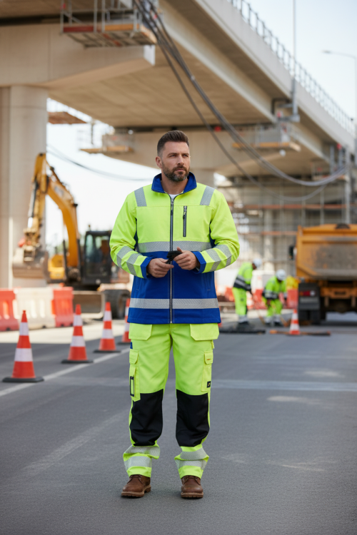OEM Factory Supply Fluorescent industrial workwear Hi-Vis jacket HiVis Workwear for Outdoor Working