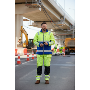 OEM Factory Supply Fluorescent industrial workwear Hi-Vis jacket HiVis Workwear for Road Works