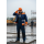 Fluorescent Orange industrial workwear Hi-Vis jacket HiVis Workwear for man custom garment factory