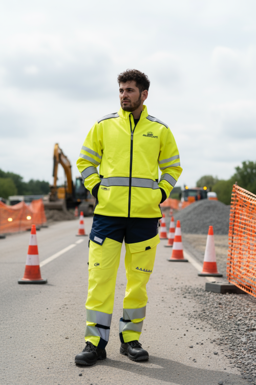 OEM Factory Supply Fluorescent industrial workwear Hi-Vis jacket HiVis Workwear for Outdoor Working
