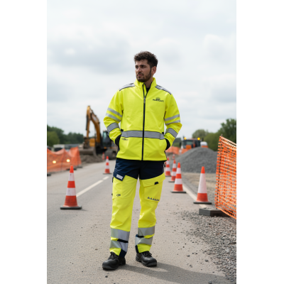 OEM Factory Supply Fluorescent industrial workwear Hi-Vis jacket HiVis Workwear
