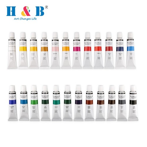 H&B 24pcs watercolor painting for beginners professional watercolor paints set for wholesale