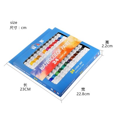 H&B 24pcs watercolor painting for beginners professional watercolor paints set for wholesale