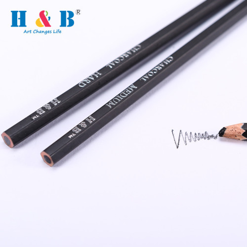 H&B 12PCS  Small Tin sketch Charcoal Drawing Art Set