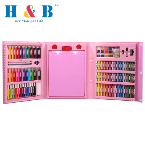 H&B 182pcs best oil based colored pencils set water soluble