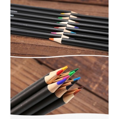 H&B 24pcs drawing colored pencils with  Pastel for  kid