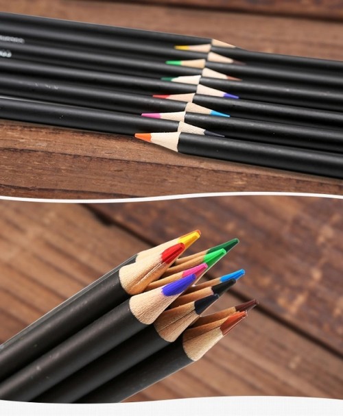 H&B 24pcs drawing colored pencils with  Pastel for  kid