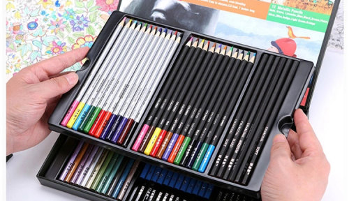 Proveedores de juegos de lápices de colores H&B de 60 piezas para adultos, juego de dibujo a lápiz