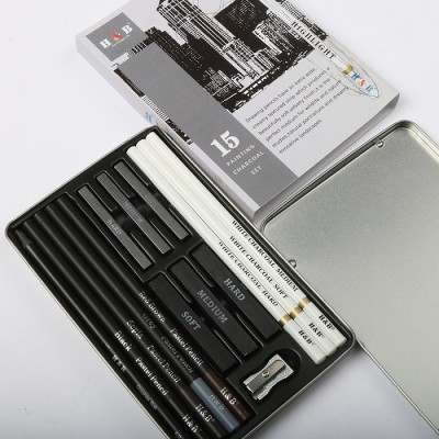 15PCS Drawing Pencils Sketch Set & color pencil drawing