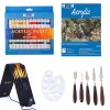 H&B New Design 24 Colors acrylic paint  brush set For Artist acrylic spray paint