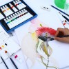 H&B China, suministros de arte, juego de pintura de acuarela de 24 colores para pintar pintura de acuarela