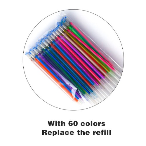 Juego de bolígrafos de gel multicolores de 120 piezas, bolígrafos de gel de colores