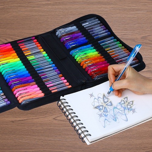 colored gel pens