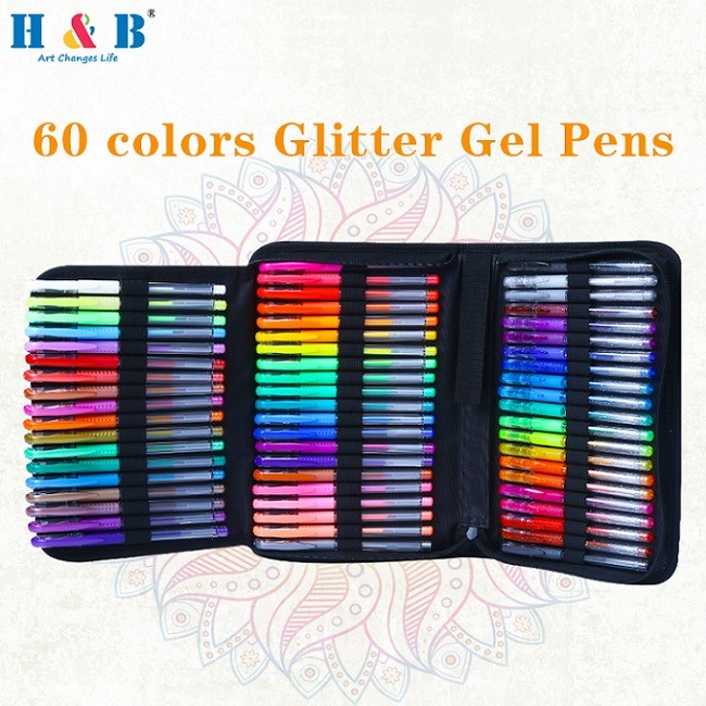 colored gel pens