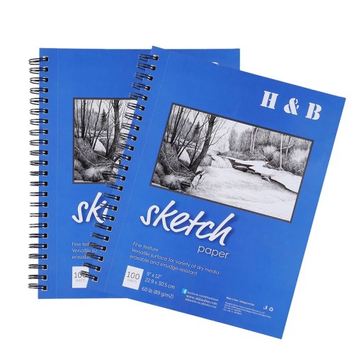 H&B painting paper studio hardcover quality sketchbook pencil drawing art of books