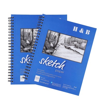 cuaderno de bocetos para artistas profesionales y aficionados | Rotulador artístico, lápiz de color, carboncillo para dibujar