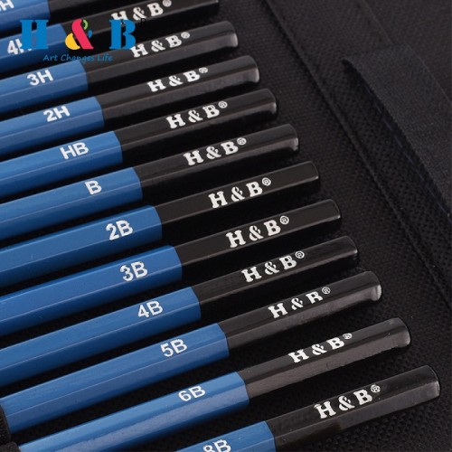 H&B 51pcs colored pencil kit for europe color lead painting set