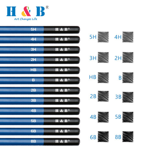 H & B 71 set de lápices de colores de dibujo