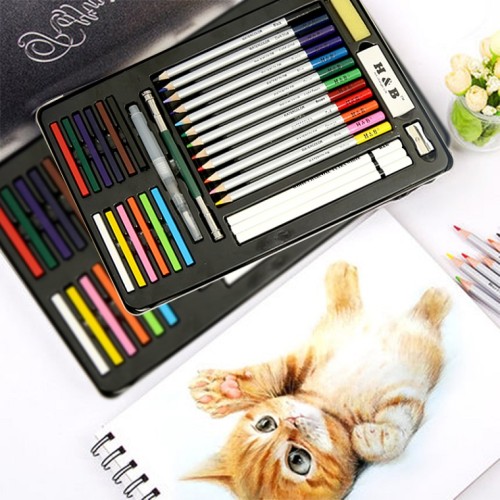 H&B 32 watercolor pencils kit for kid colored pencil art for wholesale