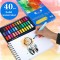 H&B 40 pcs professional solid watercolor set for kid watercolor painting for beginners