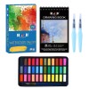 H&B 40 pcs professional solid watercolor set for kid watercolor painting for beginners