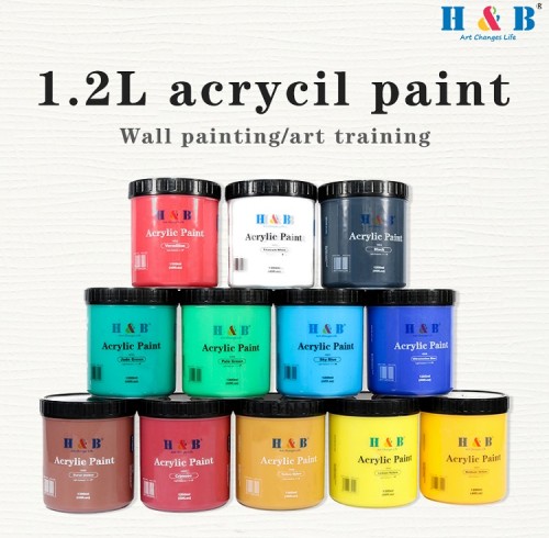 H&B 1200ML Professional acrylic paint pouring for wholesale