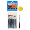 H & B 38 acrylic paint set for kids paint brushes