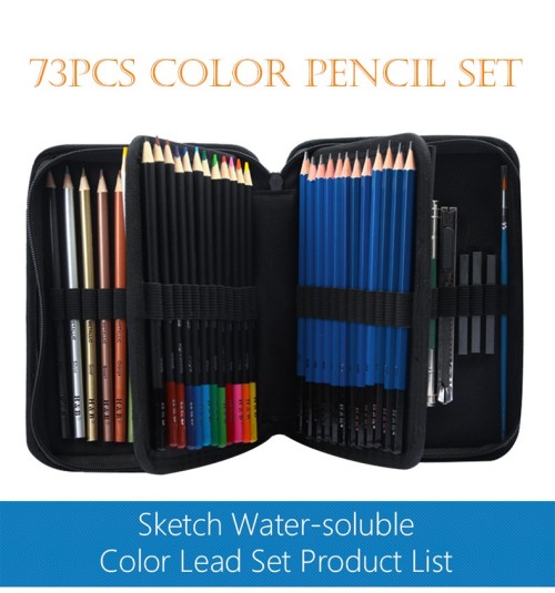 H&B 73 mixed colored pencil kit for wholesale colored pencil drawing for kid