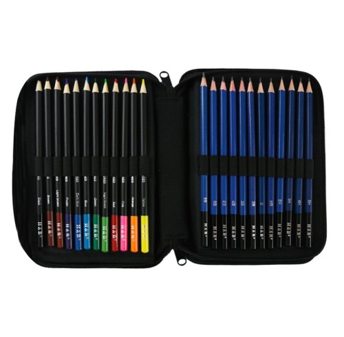 H&B 73 mixed colored pencil kit for wholesale colored pencil drawing for kid