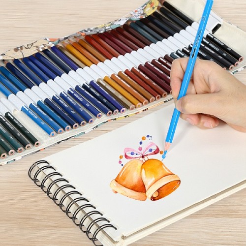 H&B 72pcs High-Quality Water-soluble color pencil for kid colored pencil organizer