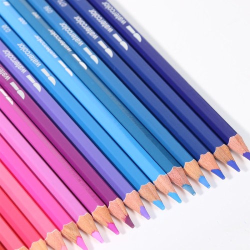 H&B 72pcs High-Quality Water-soluble color pencil for kid colored pencil organizer