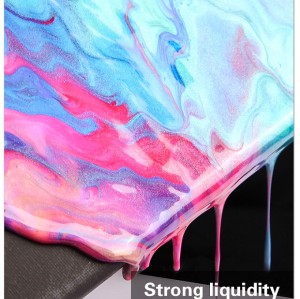 H&B 32 colores al por mayor pintura acrílica de vertido de metal