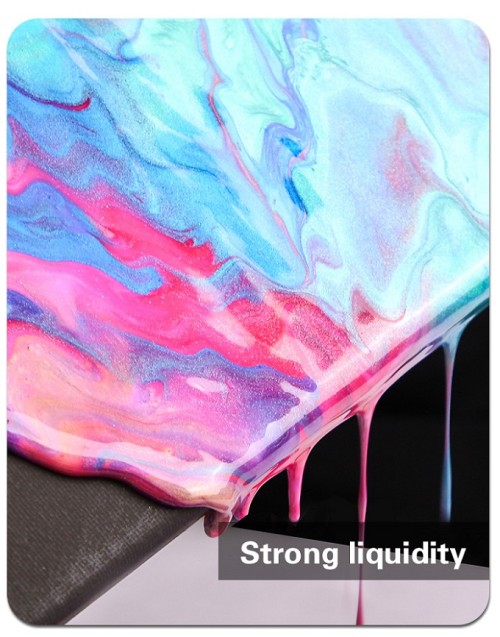 H&B 32 colores al por mayor pintura acrílica de vertido de metal