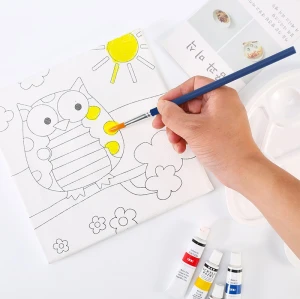 Juego de papelería de arte de pintura H & B Kid DIY 55pcs