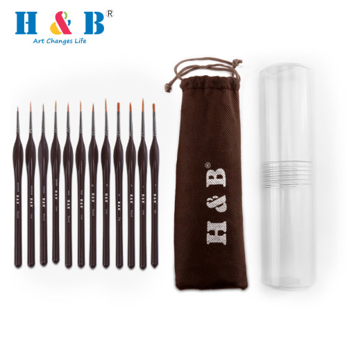 Customize Your Wholesale Art Supplies with H&B Bristle Detailing Paint Brush Set