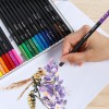 H&B 24pcs color pencil natural wood oily colored pencil kit for kid