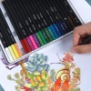 H&B 24pcs color pencil natural wood oily colored pencil kit for kid