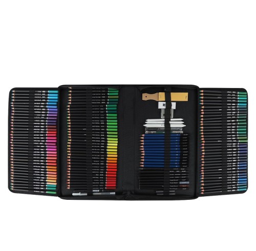 H&B 216pcs oil-based color pencil set for wholesale color pencil drawings for kid